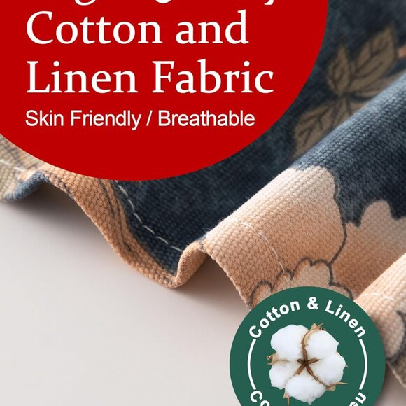 Big Plus Size Aprons for Women with Pockets Cotton Linen Baking Kitchen Cooking - Picture 4 of 6